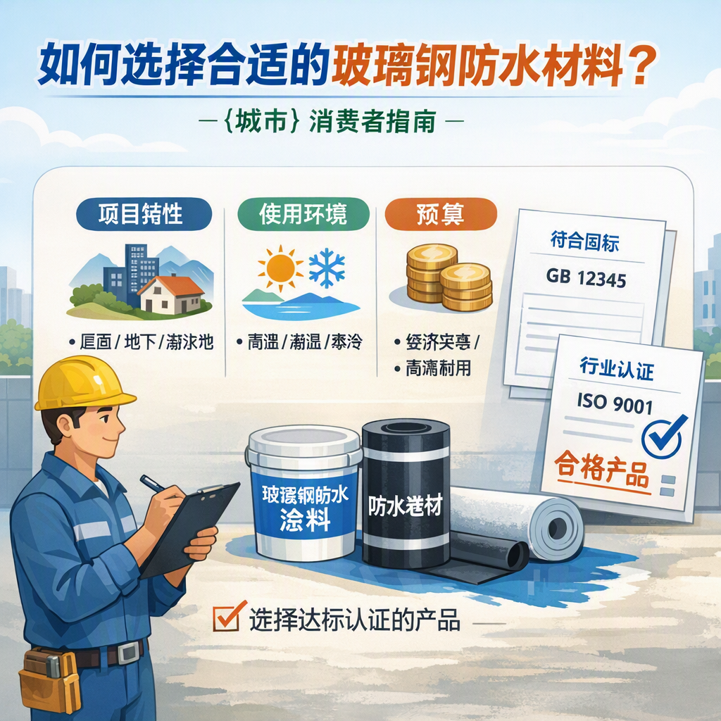 如何判定玻璃钢防水材料的合格标准? 三明 消费者指南