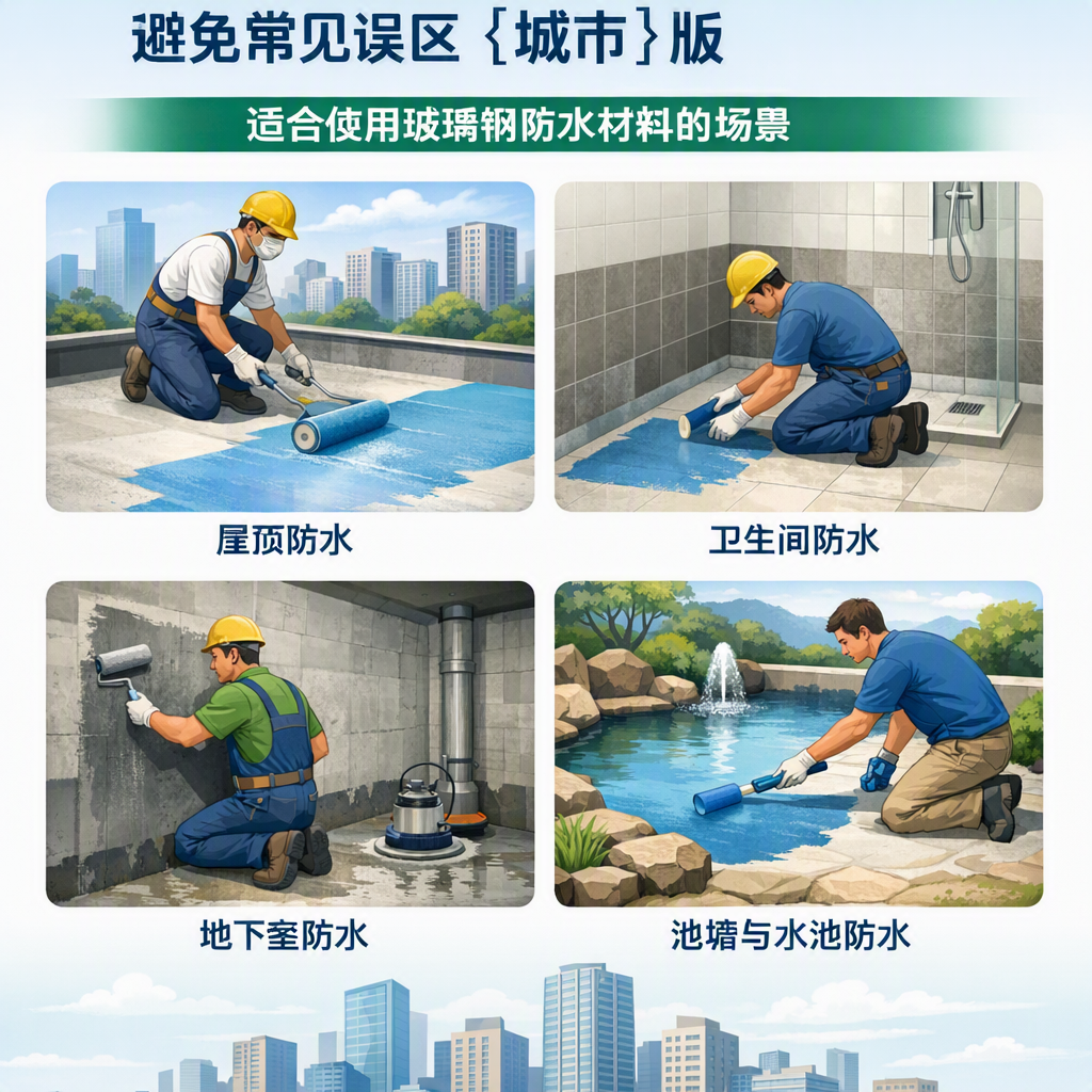 玻璃钢防水材料施工注意事项,避免常见误区 三明 版