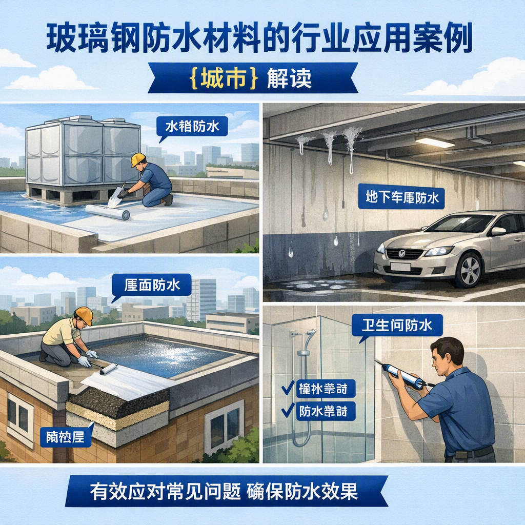 玻璃钢防水材料的行业应用案例，三明解读