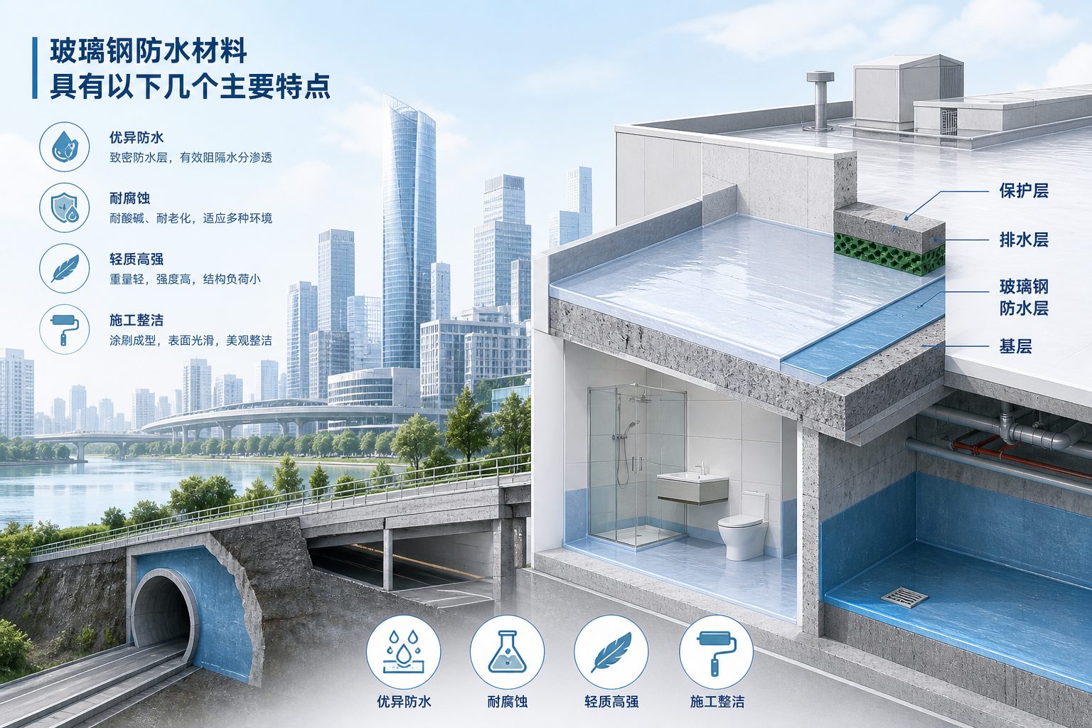2023年玻璃钢防水材料市场趋势分析,关注 三明 发展
